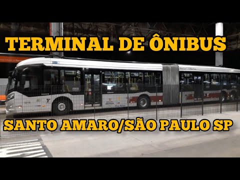 TERMINAL DE ÔNIBUS SANTO AMARO DA SPTRANS #sptrans #saopaulo #tour #travel #youtube @YouTube #bus