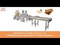 Machine de ligne de production de rouleaux impériaux #springroll #eggroll