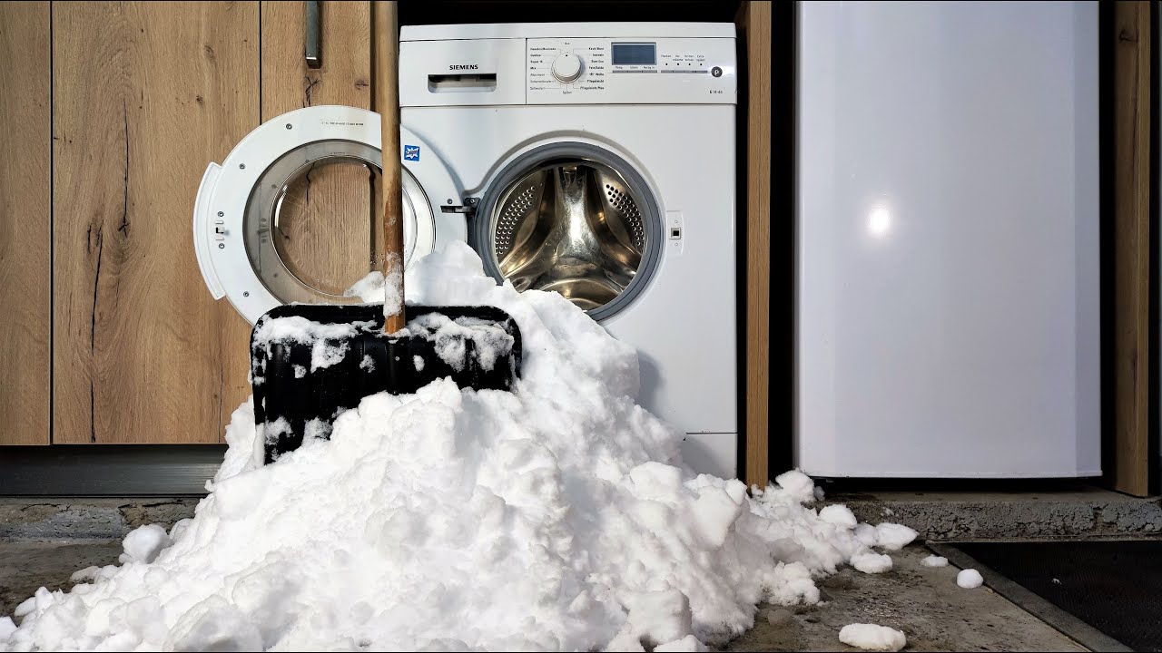 Experiment - Overloaded with Snow on Service Mode - Washing Machine 