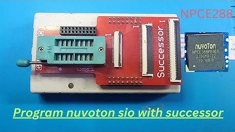 programming nuvoton sio with successor programmer. #sio program #successor #laptoprepairservice