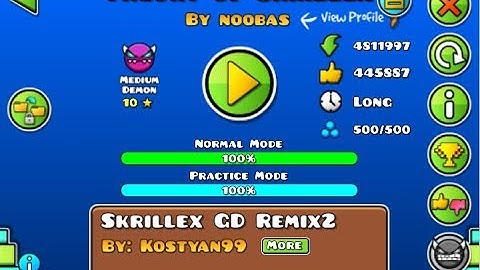 Geometry Dash 2.1: Theory Of Skrillex 100% (Hard Demon) by:Noobas