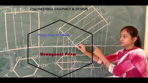 Projection of Solids. Hexagonal Prism. Inclined with H.P.