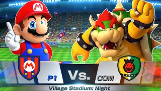 Mario Sports Superstars Football Team Mario Vs Team Bowser | Ultimate Football Showdown