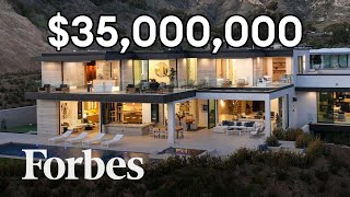 Touring A $35 Million Dollar Malibu Beachside Mansion | Forbes Life