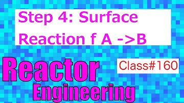 Surface Reaction (Step 4/7) // Reactor Engineering - Class 160