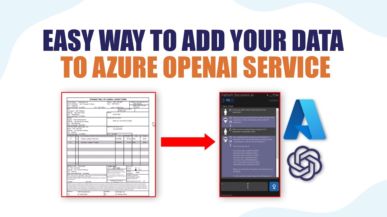 Easy Way to Add your Data to Azure OpenAI Service | AI Chat Service On ...