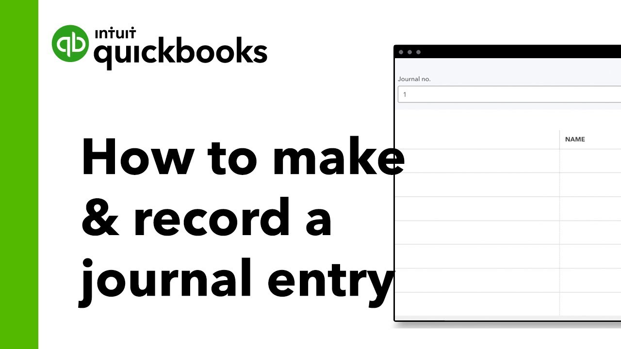 how to make a journal entry in quickbooks 2020