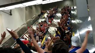 Célébrations dans le métro de Montréal (Coupe du Monde 2018)