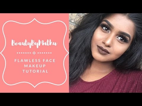 FLAWLESS Face Makeup Tutorial | BeautyByMathu - YouTube