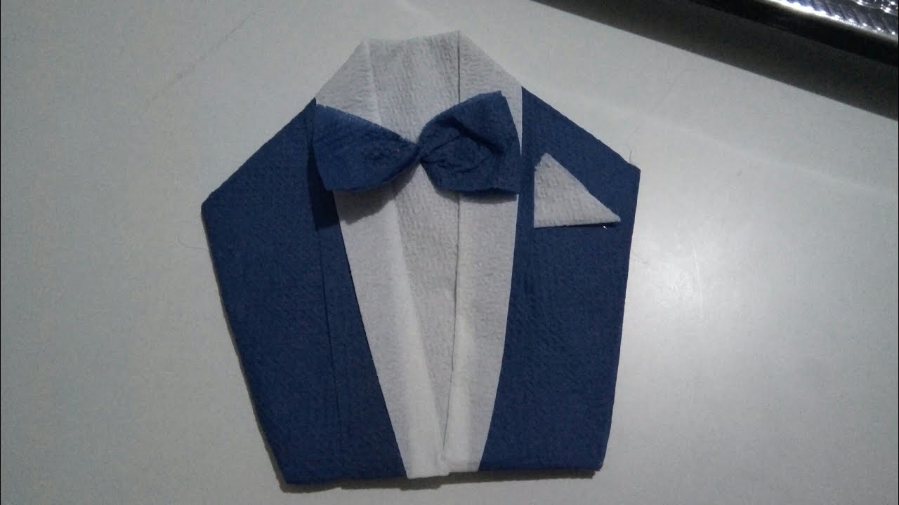 طريقة طي مناديل الاعراس ( بدلة العريس )