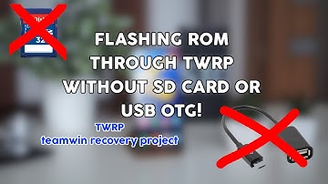 How to flash ROM through TWRP on phone without SD card or USB OTG! | Pawlash