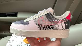 Nike Air Force 1 '07 PRM 2 Type N.354 Soft Pink shoes screenshot 5