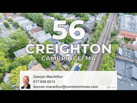 56 Creighton Street B, Cambridge, MA home video tour