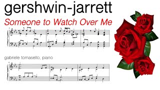 Gershwin - Jarrett: Someone to watch over me (with score)