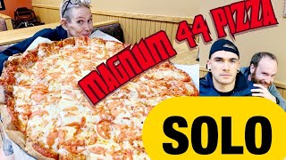 MAGNUM 44 PIZZA CHALLENGE SOLO | LEGENDARY PIZZA | CHEAT MEAL DAY | GIRLS VS FOOD | CARBOHYDRATE DAY