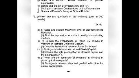 +3 6th Semester DSC -13 Question paper//2021//Physics Honours// Sambalpur University