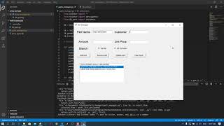 Python Tkinter GUI - SQLite3 - Parts Manager