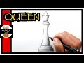 How To Draw Chess Pieces Part 5 The Queen