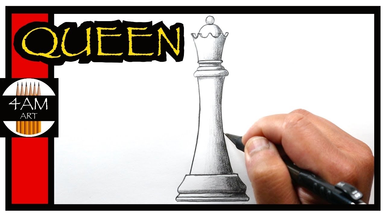 How to draw a chess board step by step / Chess board drawing 