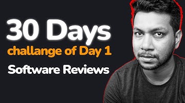 First video of 30 days yt challenge - New Channel for software reviews