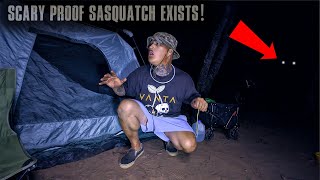 (IT FOLLOWED MY CAMP!) My CAMP Was CIRCLED BY DANGEROUS CRYPTIDS In HAUNTED FOREST