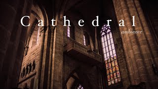 Cathedral  ASMR Ambience | chant, rain, monastery sounds, stained glass window