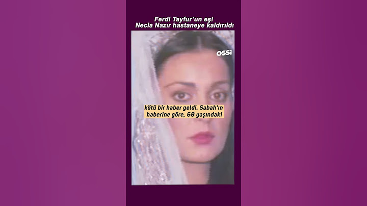 Ferdi Tayfur'un Eski Eşi Necla Nazır Hastaneye Kaldırıldı!