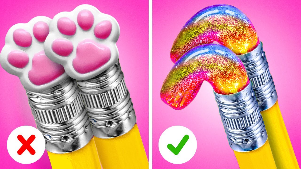 GOOD VS BAD ART HACKS AND GADGETS 😍 Drawing Ideas & Colour Challenge by ...