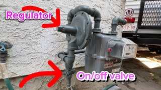 How to turn On / Off Gas line and reset regulator