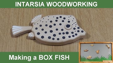 Intarsia Woodworking - Making a Box Fish using a Scroll Saw and Milliput