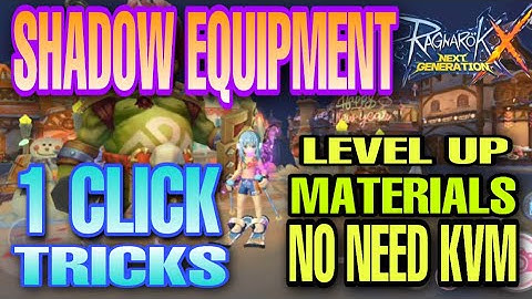 ROX LEVEL UP 1 CLICK SHADOW EQUIPMENT [ Easy Way To Get Level Up Materials / NO NEED KVM ]