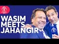 Wasim akram meets his idol  squash legend jahangir khan  icc cricket world cup 2019