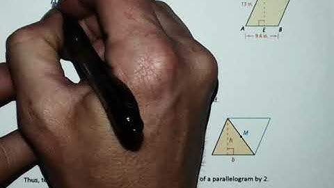 10.1 Areas of Parallelograms and Triangles Video