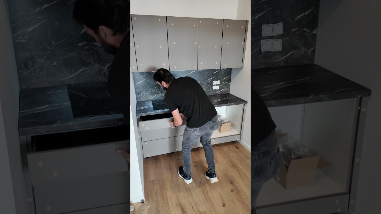 Installation de cuisine moderne 