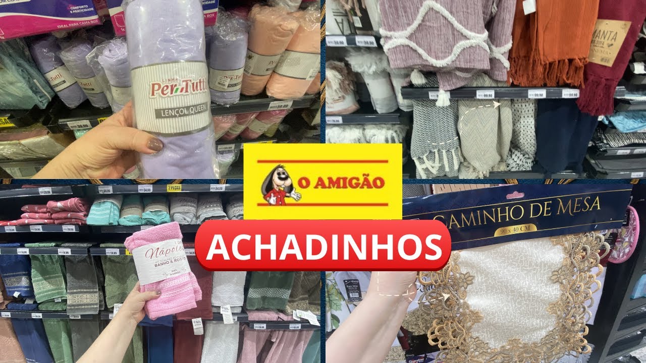 ACHADINHOS NA LOJA O AMIGÃO | CAMA, MESA, BANHO E DECORAÇÃO #achadinhos #oamigão #utilidadesparaolar