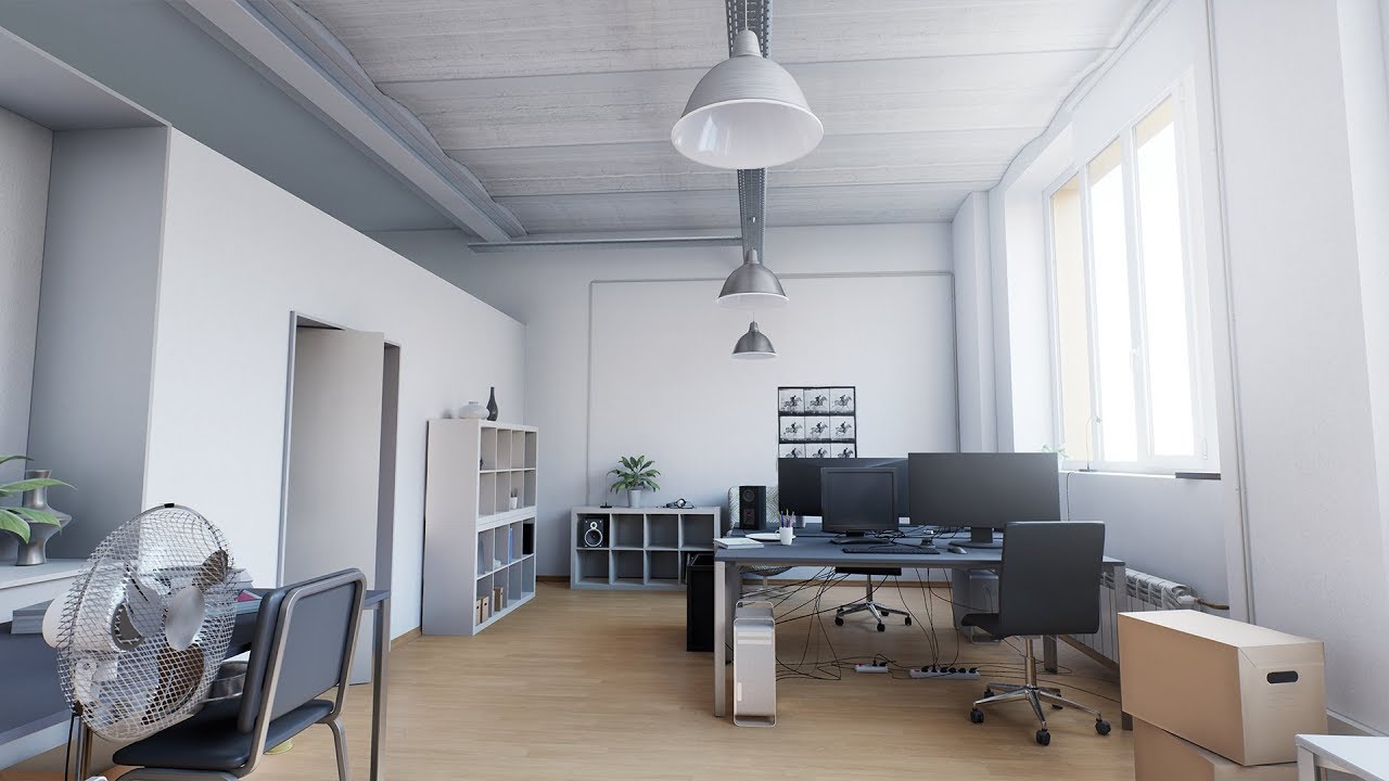 Photorealistic VirtualReality Office / UE4 ArchViz - YouTube