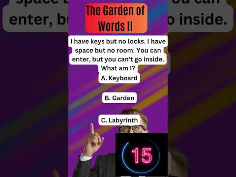 Riddles Blossoming in the Gardens of Words: A Puzzling Paradise 🌸🤔 #puzzle #riddles #shorts