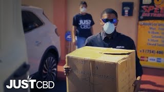 JustCBD Responds to COVID19 by Donating Face Masks to Homeless - Miami Rescue Mission, Florida