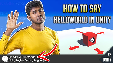 How To Say Hello World in Unity Game Engine | Unity-ல் "HelloWorld" சொல்வது எப்படி??? | Ep #3