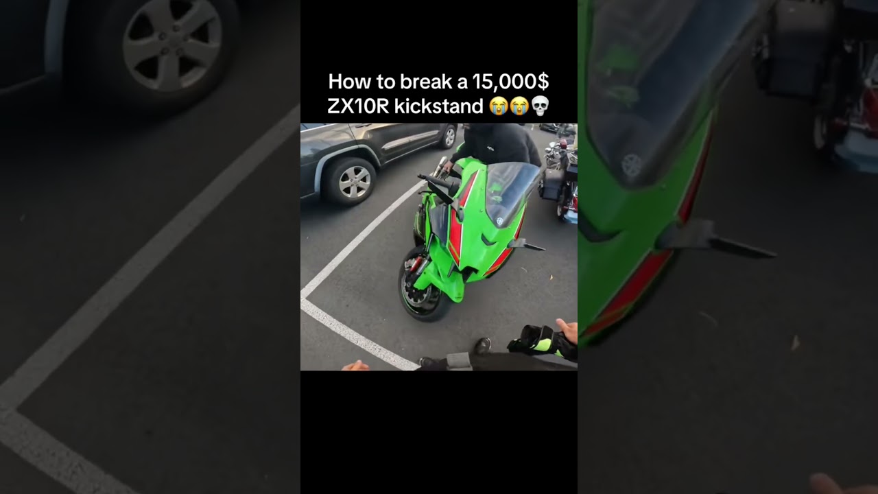He broke a brand new ZX10R - YouTube