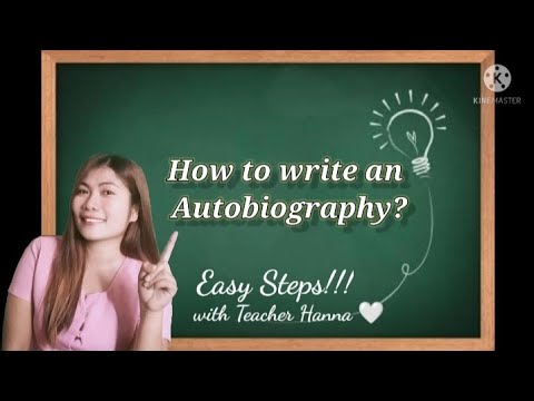 how to write an autobiography steps