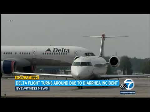 Delta flight forced to turn around because of diarrhea incident