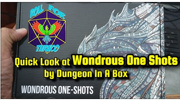 Take a look at this! A Quick Dungeon In A Box unboxing. #WoundrousOneShots #DungeonInABox