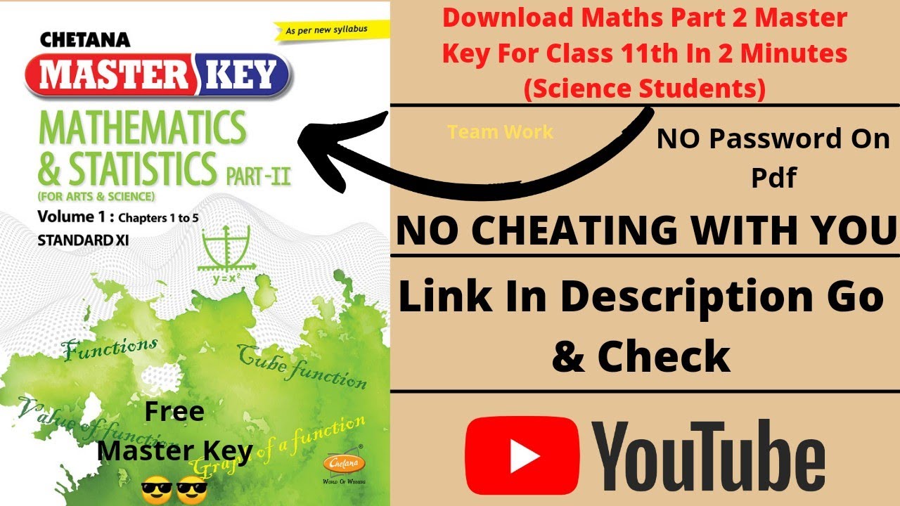 How to Download Maths Part 2 Master Key For Class 11th for Science ...