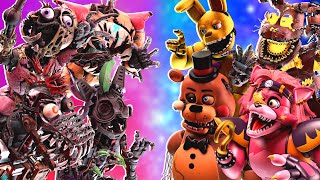 Sfm Fnaf Top 5 Security Breach Ruin Vs Fight Animations