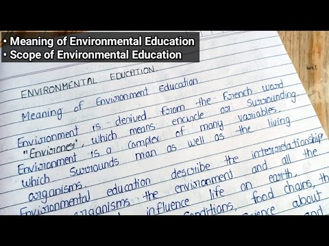 Environmental Education - Meaning & Scope of Environment Education || B.Ed. Notes & Classes ||