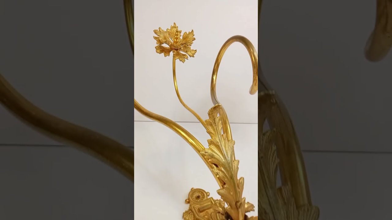 Бра большое позолота антикварное старинное 