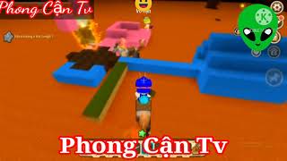 Phong Cận Tv - Mini World | Thử thách 24 giờ cắm trại trên lửa dung nham cùng bộ 3 bá đạo và cái kết