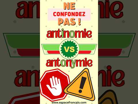 Vidéo: Antinomia c'est Antinomies : exemples