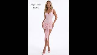 Fashion Models Promoting New Dress